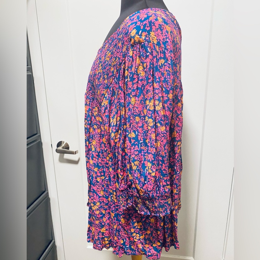 Top Bohemian style gathered floral - Picture 3 of 4